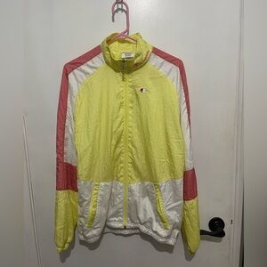 Champion Vintage Yellow and Red Colorblock Wind Jacket